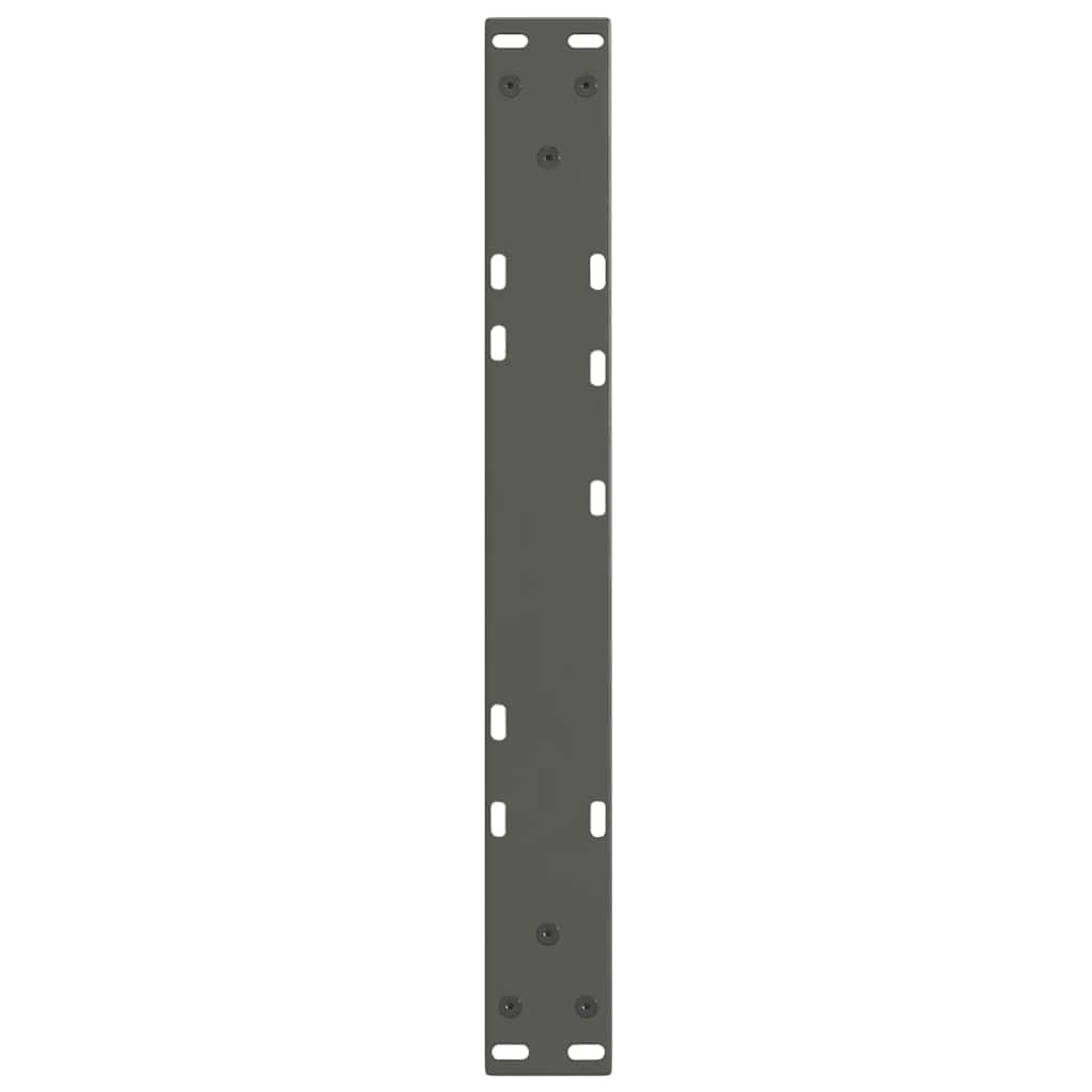 Pieds de table basse en forme de V, 2 pièces, anthracite, 60 x (30-31,3) cm, acier - XIOS