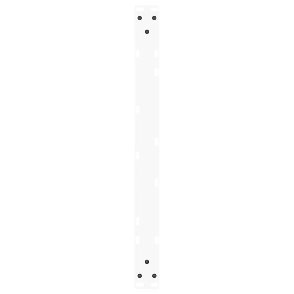 Pieds de table basse en forme de V, 2 pièces, blanc, 70 x (30-31,3) cm, acier - XIOS