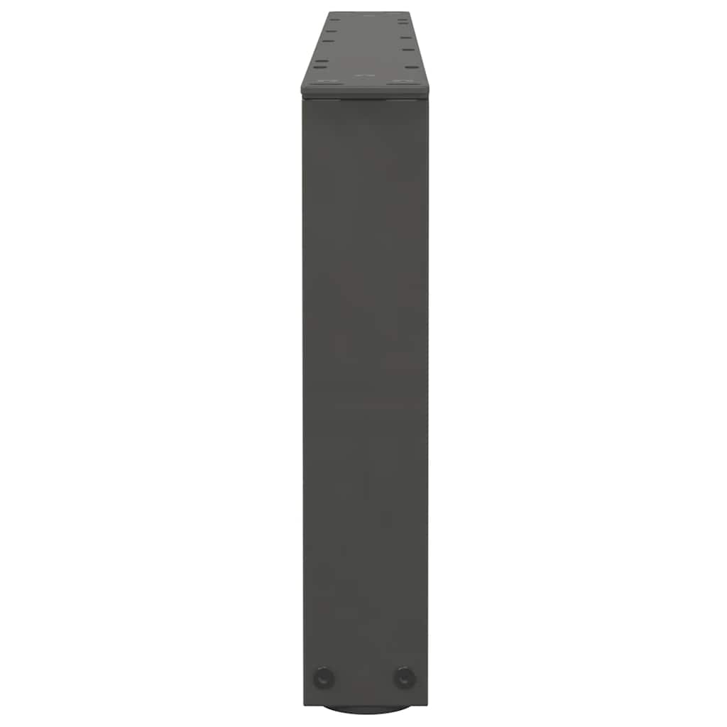 Pieds de table basse en forme de V, 2 pièces, anthracite, 70 x (30-31,3) cm, acier - XIOS