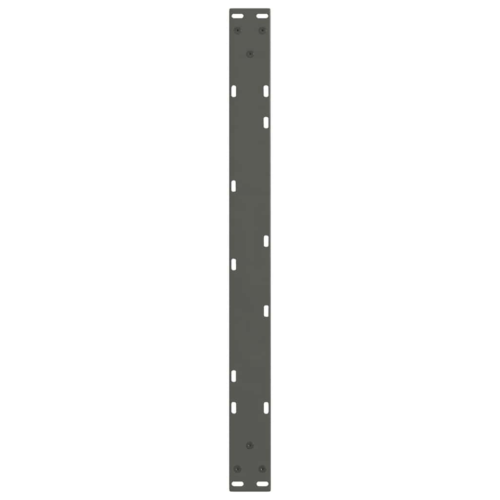 Pieds de table basse en forme de V, 2 pièces, anthracite, 70 x (30-31,3) cm, acier - XIOS
