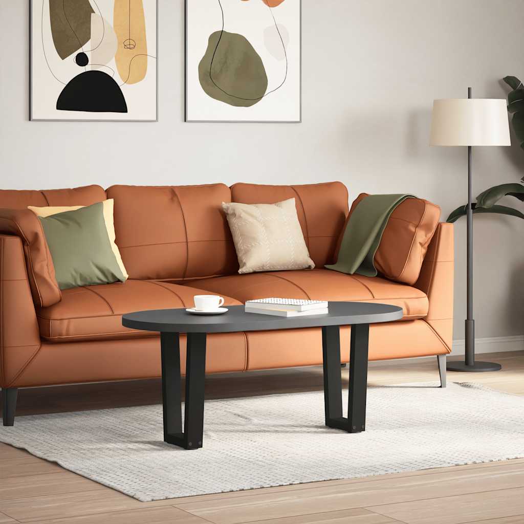 Pieds de table basse en V 2 pièces Noir 38 x (42-43,3) cm Acier - XIOS