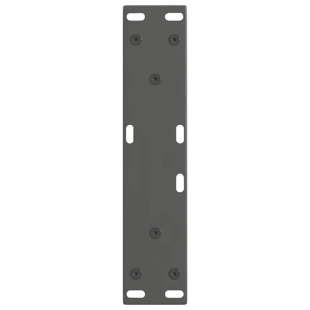 Pieds de table basse en forme de V, 2 pièces, anthracite, 38 x (42-43,3) cm, acier - XIOS