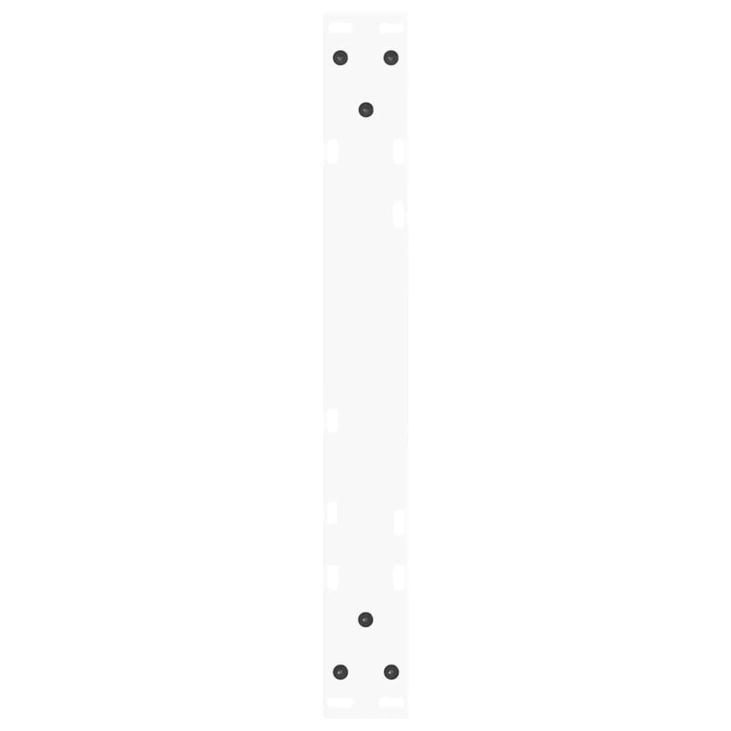 Pieds de table basse en forme de V, 2 pièces, blanc, 50 x (42-43,3) cm, acier - XIOS