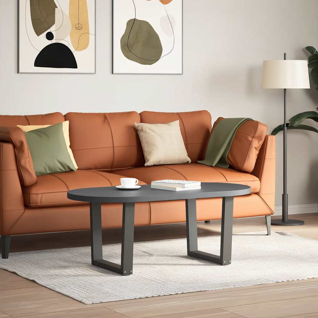 Pieds de table basse en forme de V, 2 pièces, anthracite, 50 x (42-43,3) cm, acier - XIOS