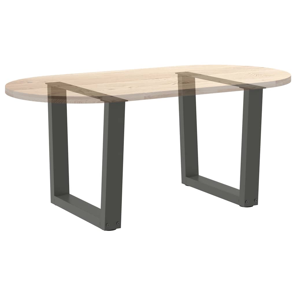 Pieds de table basse en forme de V, 2 pièces, anthracite, 50 x (42-43,3) cm, acier - XIOS