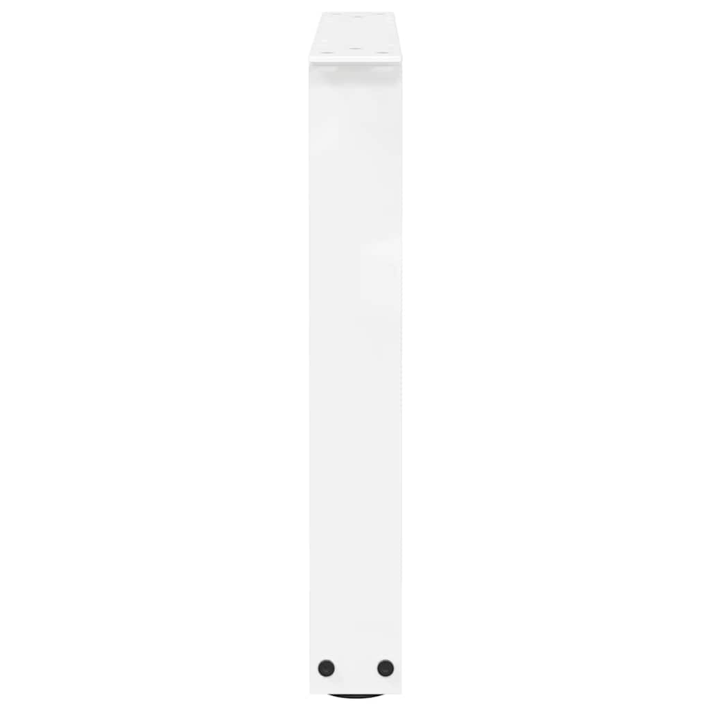 Pieds de table basse en forme de V, 2 pièces, blanc, 60 x (42-43,3) cm, acier - XIOS