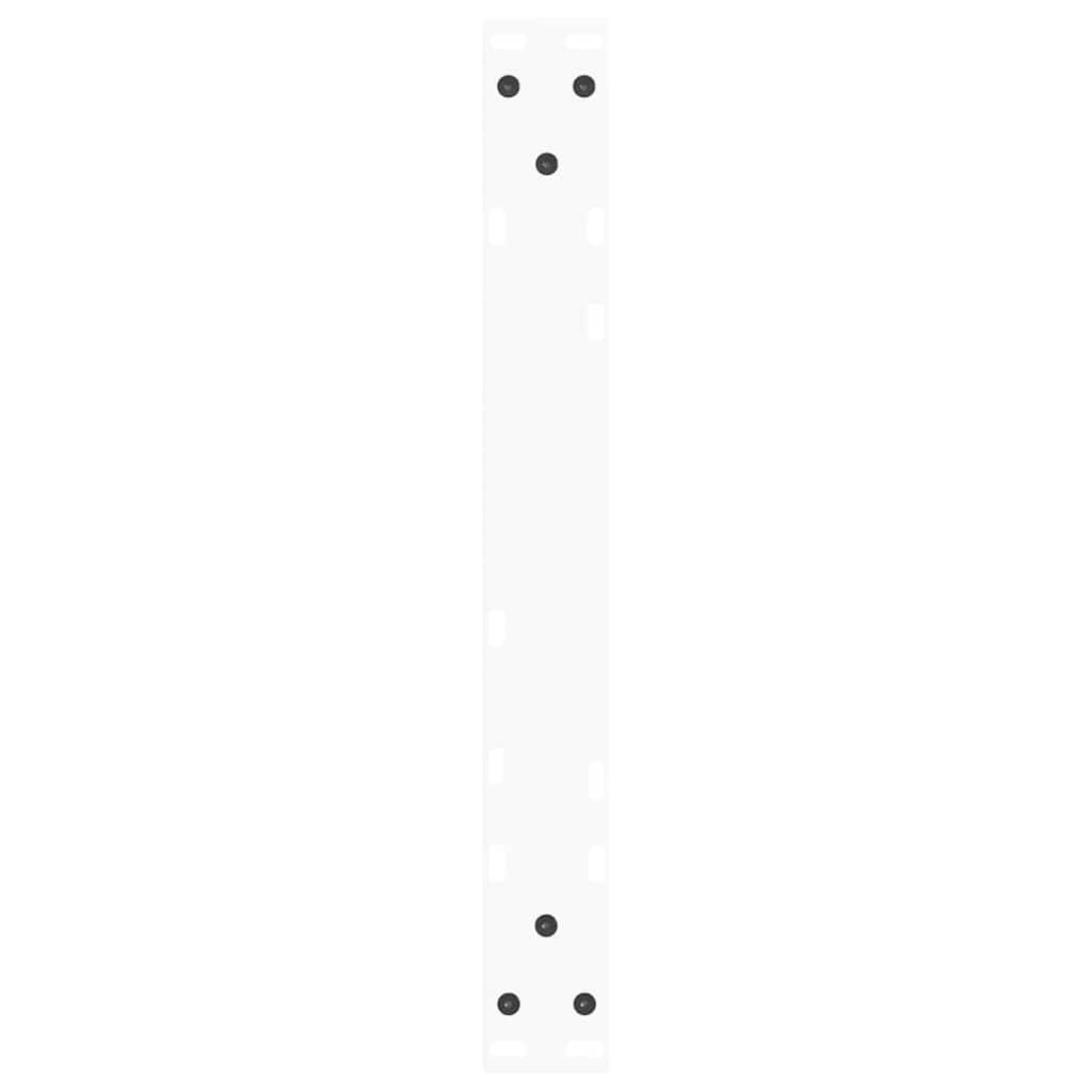 Pieds de table basse en forme de V, 2 pièces, blanc, 60 x (42-43,3) cm, acier - XIOS