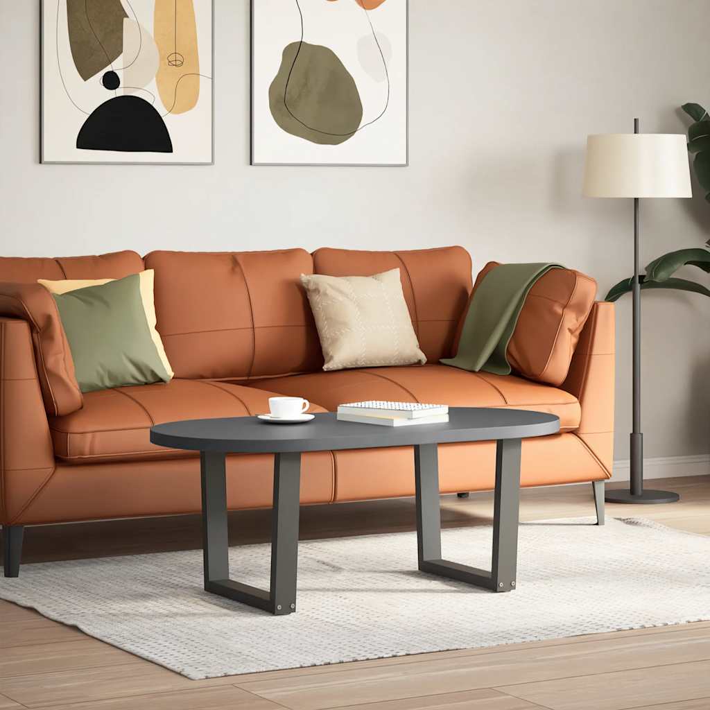 Pieds de table basse en forme de V, 2 pièces, anthracite, 60 x (42-43,3) cm, acier - XIOS