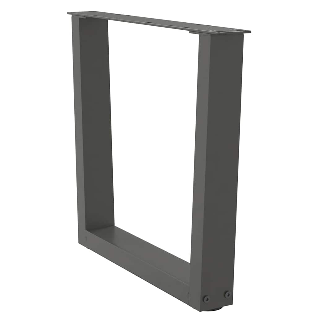 Pieds de table basse en forme de V, 2 pièces, anthracite, 60 x (42-43,3) cm, acier - XIOS