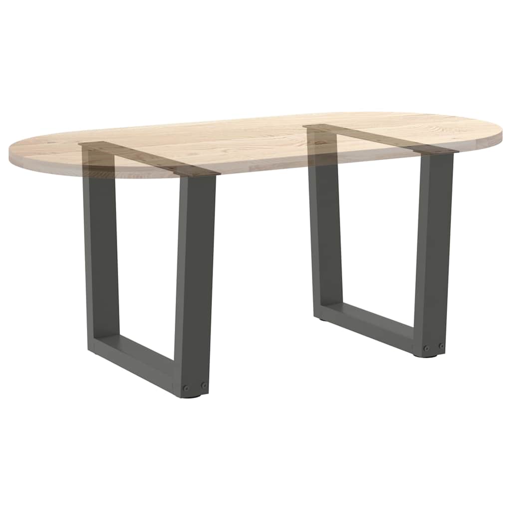 Pieds de table basse en forme de V, 2 pièces, anthracite, 60 x (42-43,3) cm, acier - XIOS