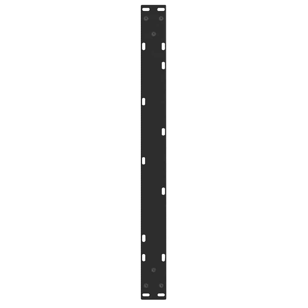 Pieds de table basse en forme de V, 2 pièces, noir, 70 x (42-43,3) cm, acier - XIOS