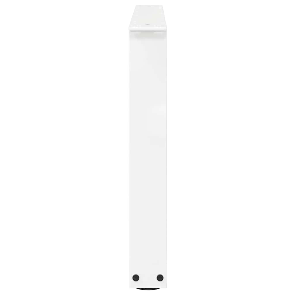 Pieds de table basse en forme de V, 2 pièces, blanc, 70 x (42-43,3) cm, acier - XIOS