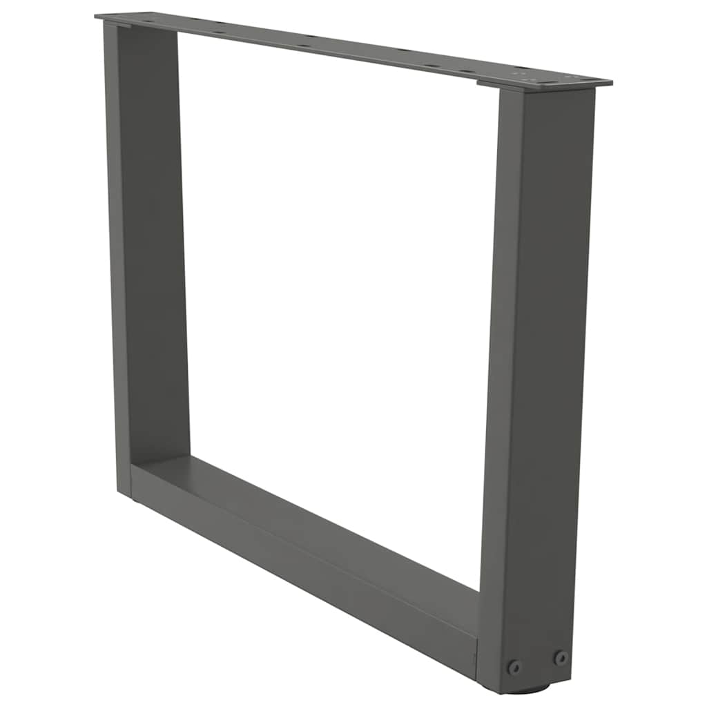 Pieds de table basse en forme de V, 2 pièces, anthracite, 70 x (42-43,3) cm, acier - XIOS