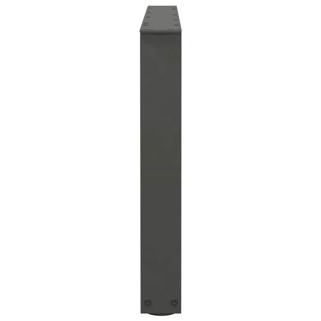 Pieds de table basse en forme de V, 2 pièces, anthracite, 70 x (42-43,3) cm, acier - XIOS