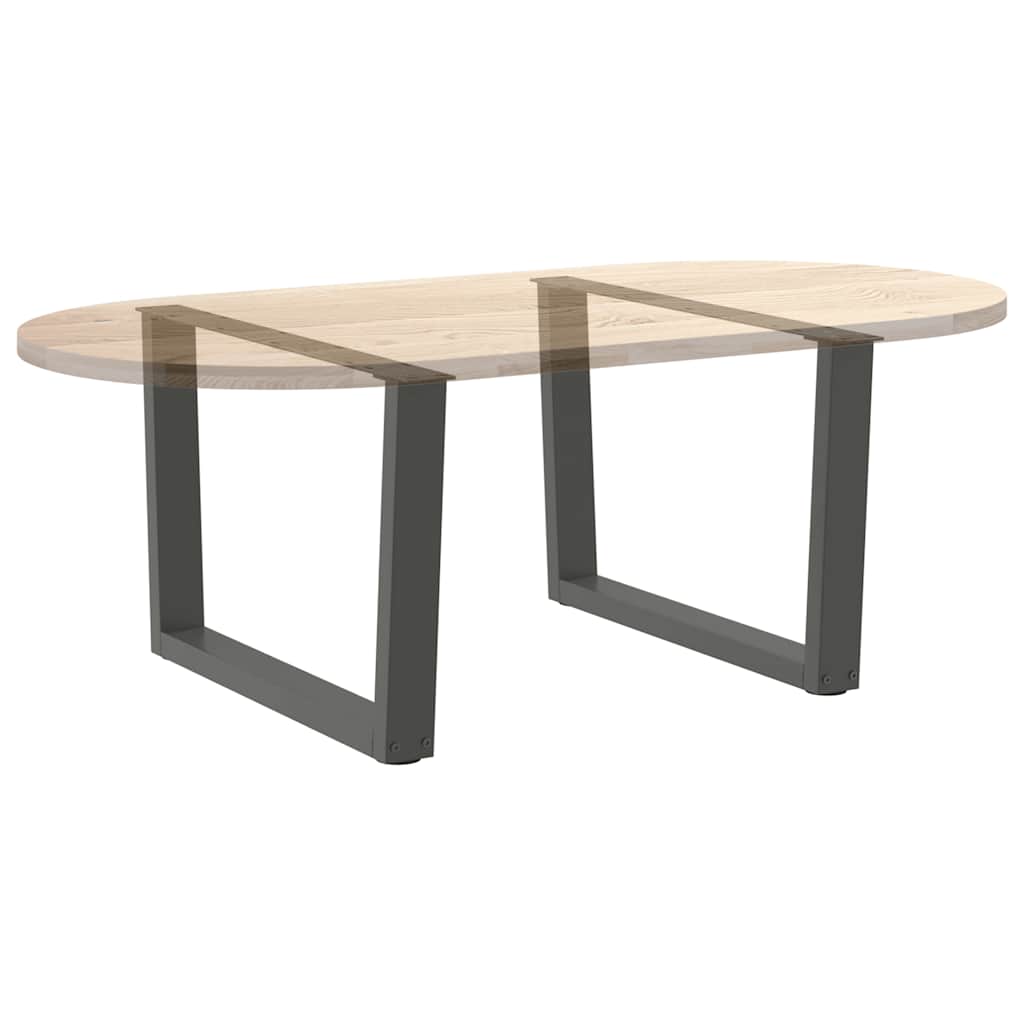 Pieds de table basse en forme de V, 2 pièces, anthracite, 70 x (42-43,3) cm, acier - XIOS