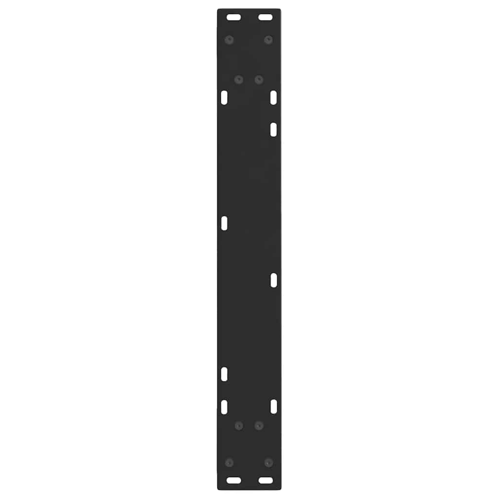 Pieds de table à manger en V 2 pièces Noir 60 x (72-73,3) cm Acier - XIOS