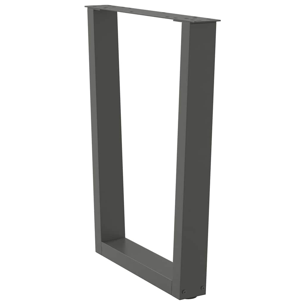 Pieds de table à manger en forme de V 2 pièces Anthracite 60 x (72-73,3) cm Acier - XIOS