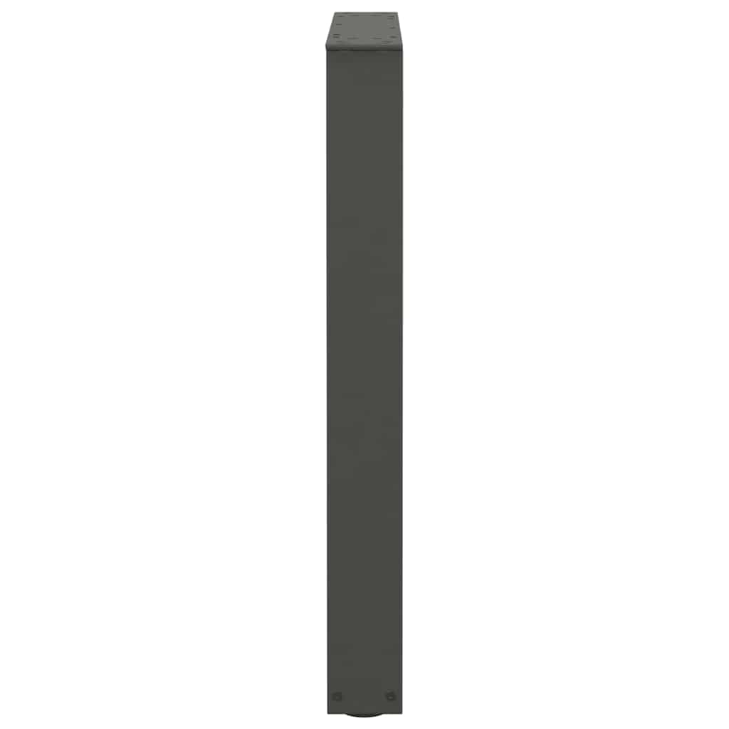 Pieds de table à manger en forme de V, 2 pièces, anthracite, 70 x (72-73,3) cm, acier - XIOS