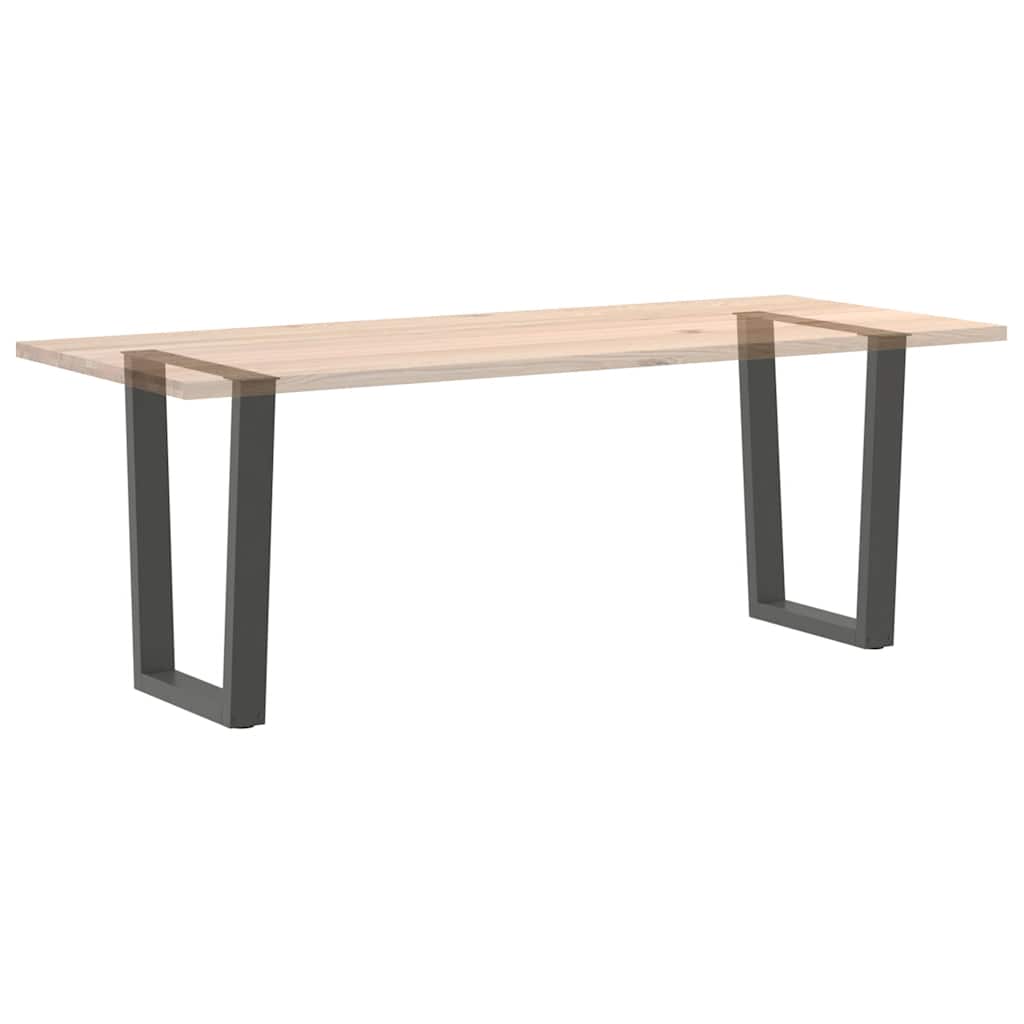 Pieds de table à manger en forme de V, 2 pièces, anthracite, 70 x (72-73,3) cm, acier - XIOS