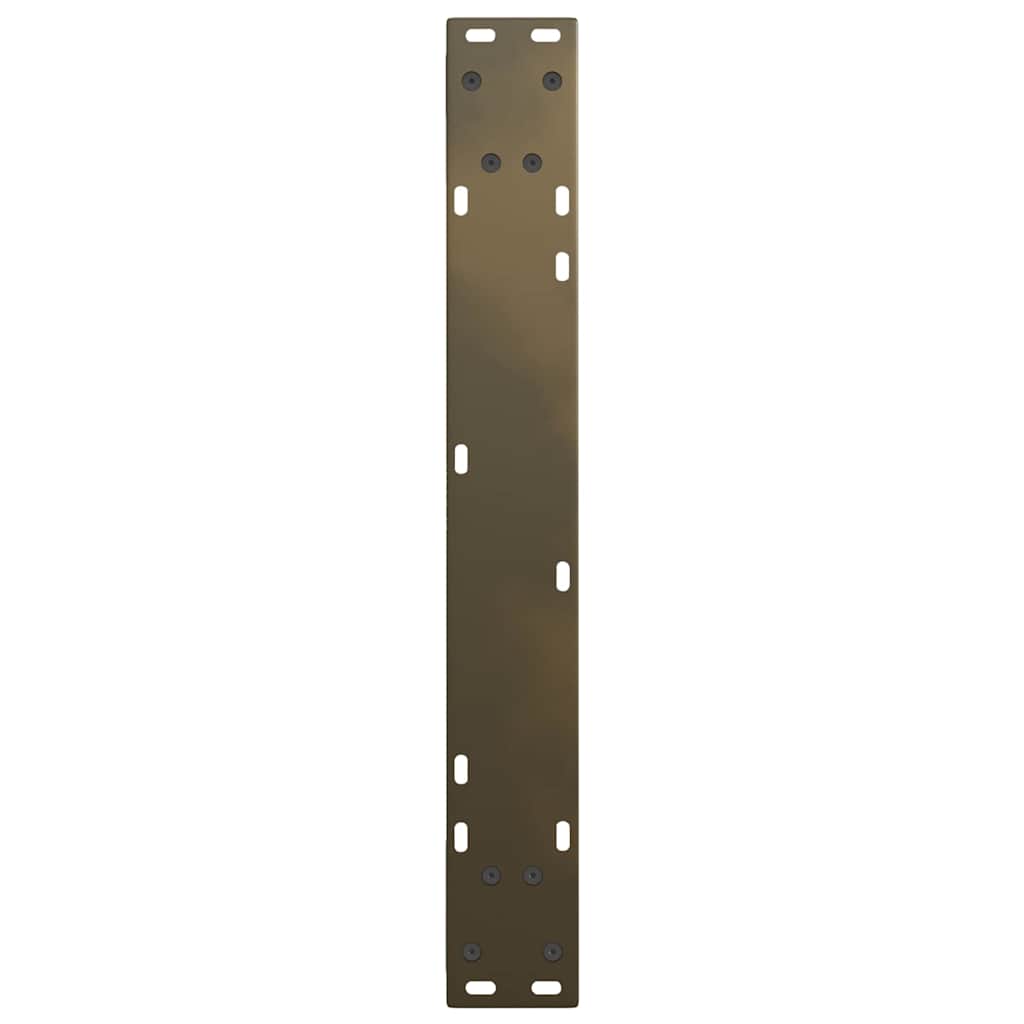 Pieds de table à manger en forme de V, 2 pièces, acier naturel, 70 x (72-73,3) cm - XIOS