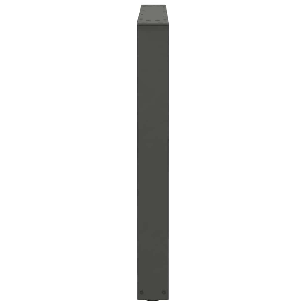 Pieds de table à manger en forme de V, 2 pièces, anthracite, 80 x (72-73,3) cm, acier - XIOS