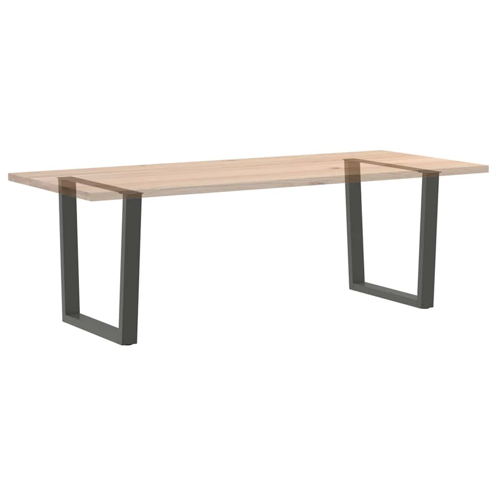 Pieds de table à manger en forme de V, 2 pièces, anthracite, 80 x (72-73,3) cm, acier - XIOS