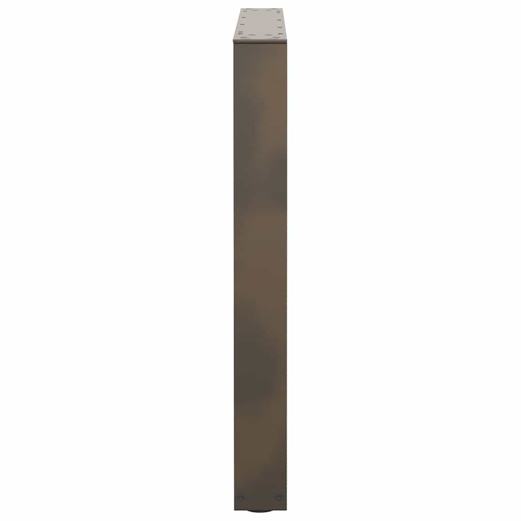 Pieds de table à manger en forme de V 2 pièces Acier naturel 80 x (72-73,3) cm Acier - XIOS