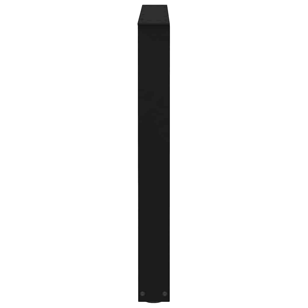 Pieds de table à manger en forme de V 2 pièces Noir 90 x (72-73,3) cm Acier - XIOS