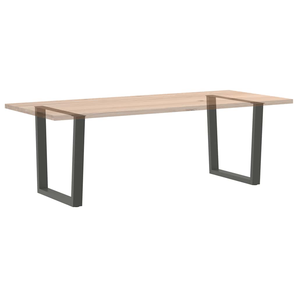 Pieds de table à manger en forme de V, 2 pièces, anthracite, 90 x (72-73,3) cm, acier - XIOS
