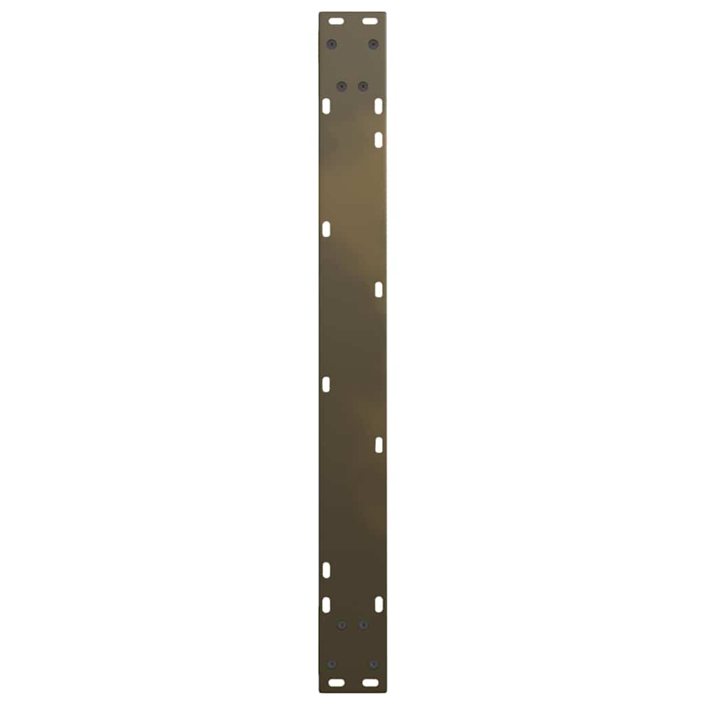 Pieds de table à manger en forme de V, 2 pièces, acier naturel, 90 x (72-73,3) cm - XIOS