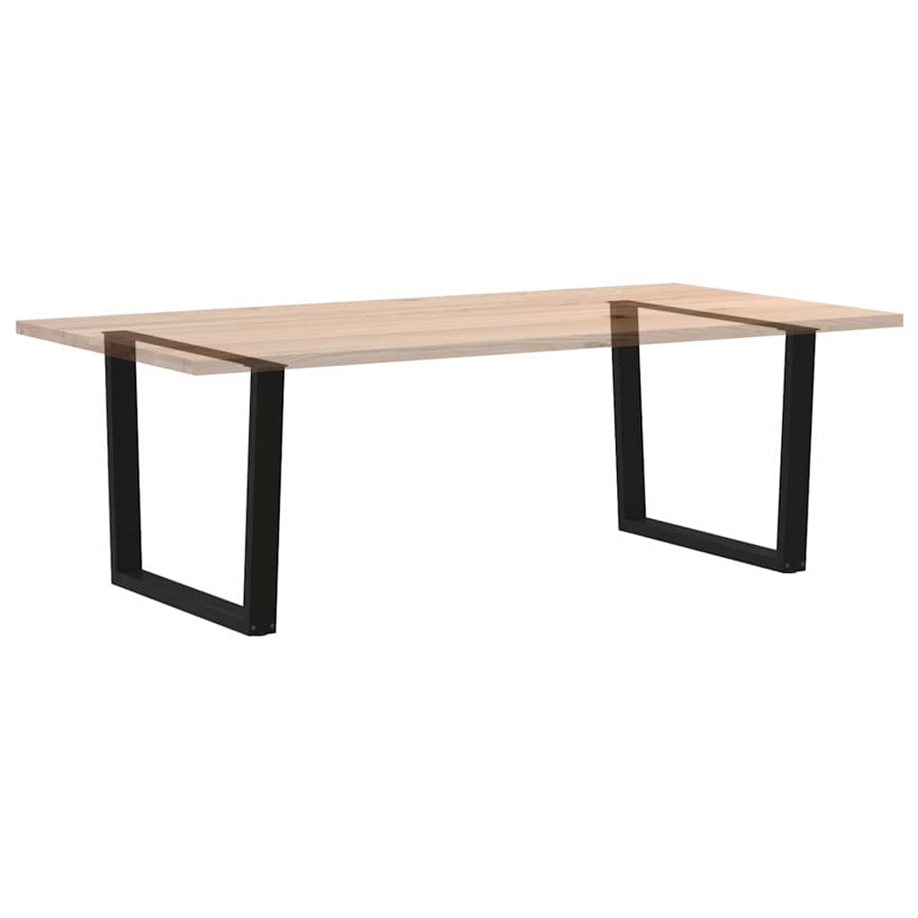 Pieds de table à manger en forme de V, 2 pièces, noir, 100 x (72-73,3) cm, acier - XIOS