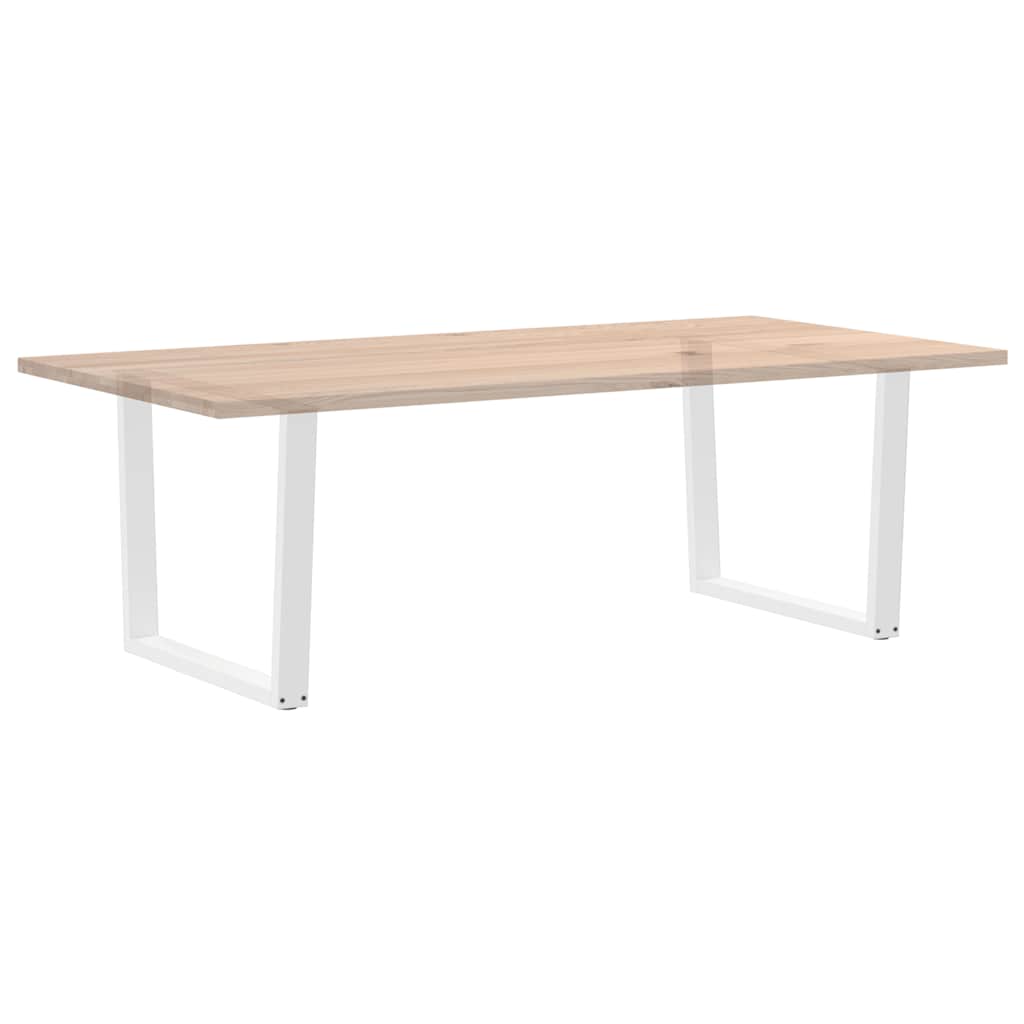 Pieds de table à manger en forme de V, 2 pièces, blanc, 100 x (72-73,3) cm, acier - XIOS