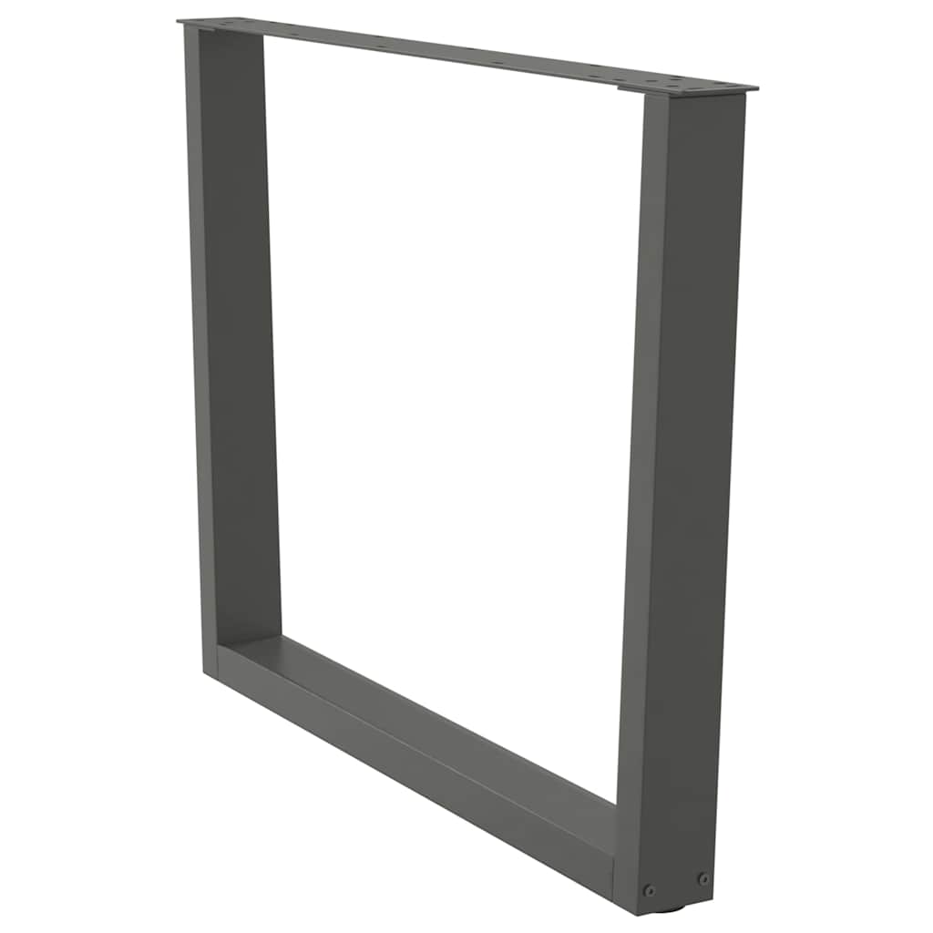 Pieds de table à manger en forme de V 2 pièces Anthracite 100 x (72-73,3) cm Acier - XIOS