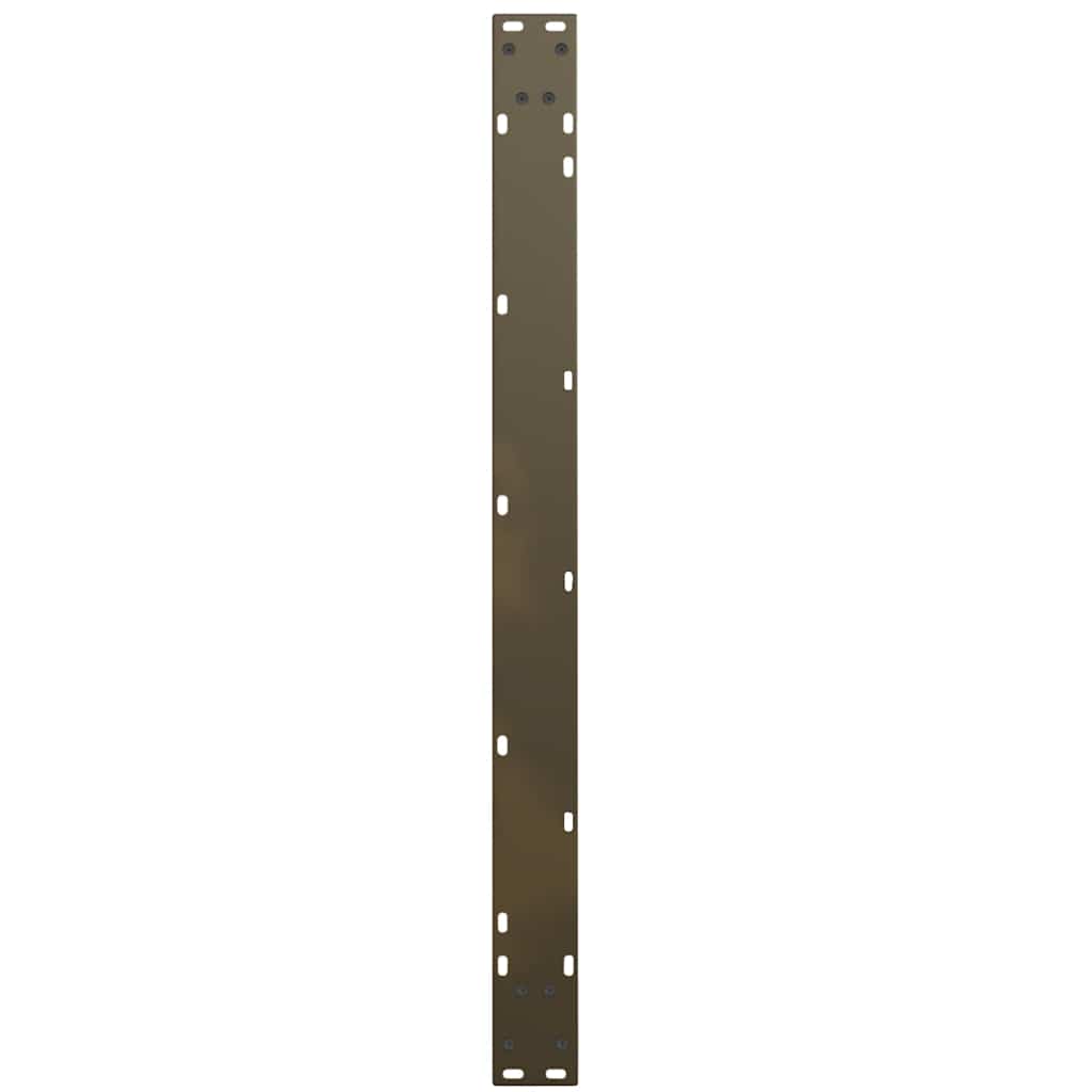 Pieds de table à manger en forme de V, 2 pièces, acier naturel, 100 x (72-73,3) cm - XIOS