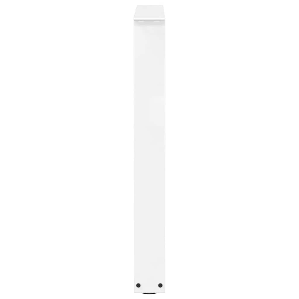 Pieds de table à manger en forme de V, 3 pièces, blanc, 70 x (72-73,3) cm, acier - XIOS