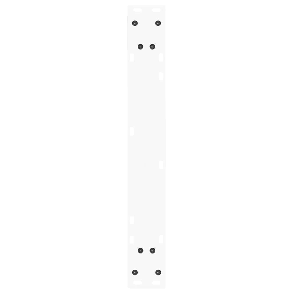 Pieds de table à manger en forme de V, 3 pièces, blanc, 70 x (72-73,3) cm, acier - XIOS