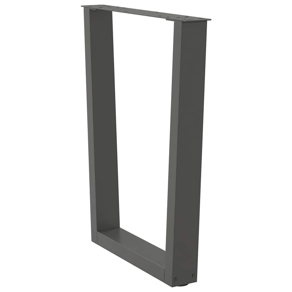 Pieds de table à manger en V 3 pièces Anthracite 70 x (72-73,3) cm Acier - XIOS