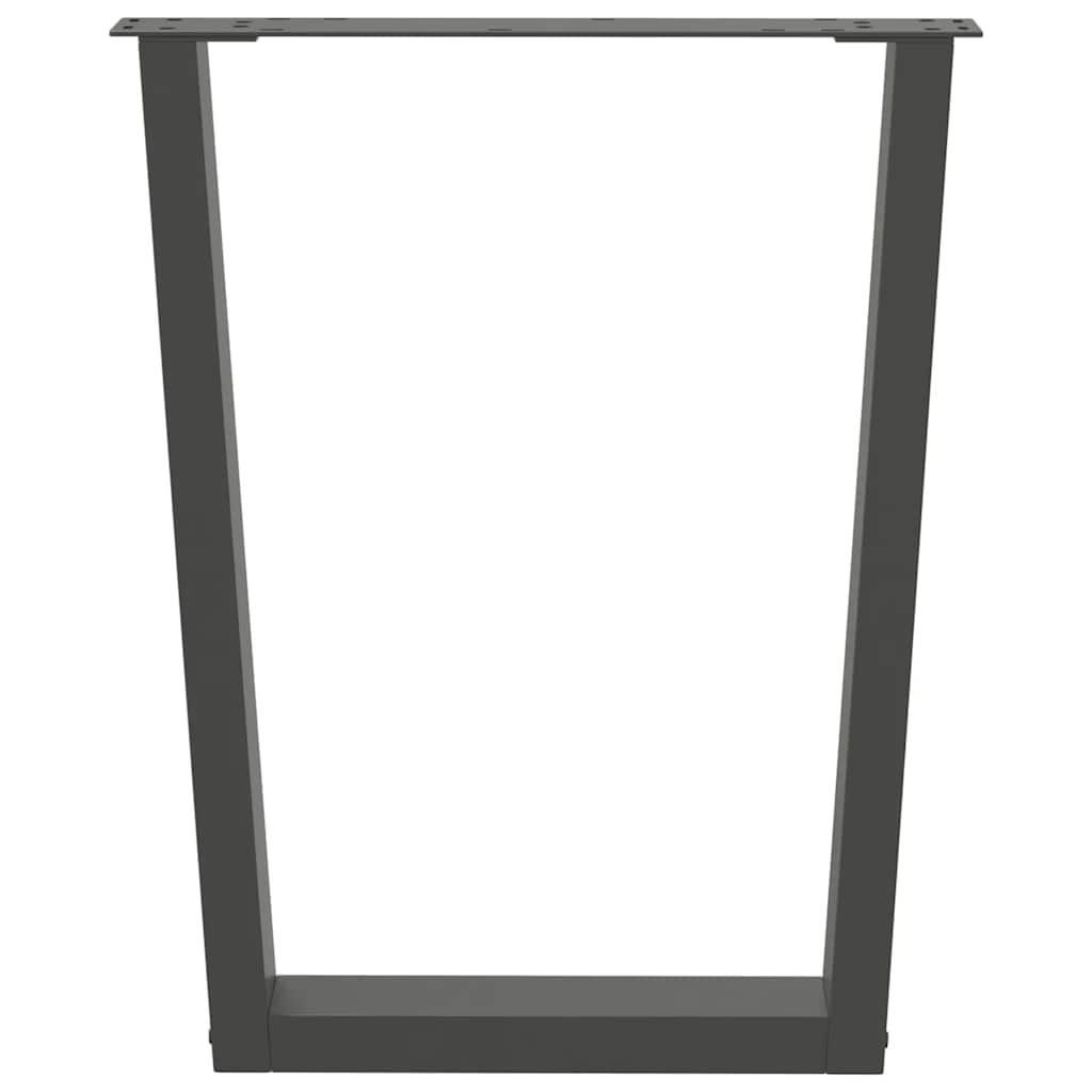 Pieds de table à manger en V 3 pièces Anthracite 70 x (72-73,3) cm Acier - XIOS