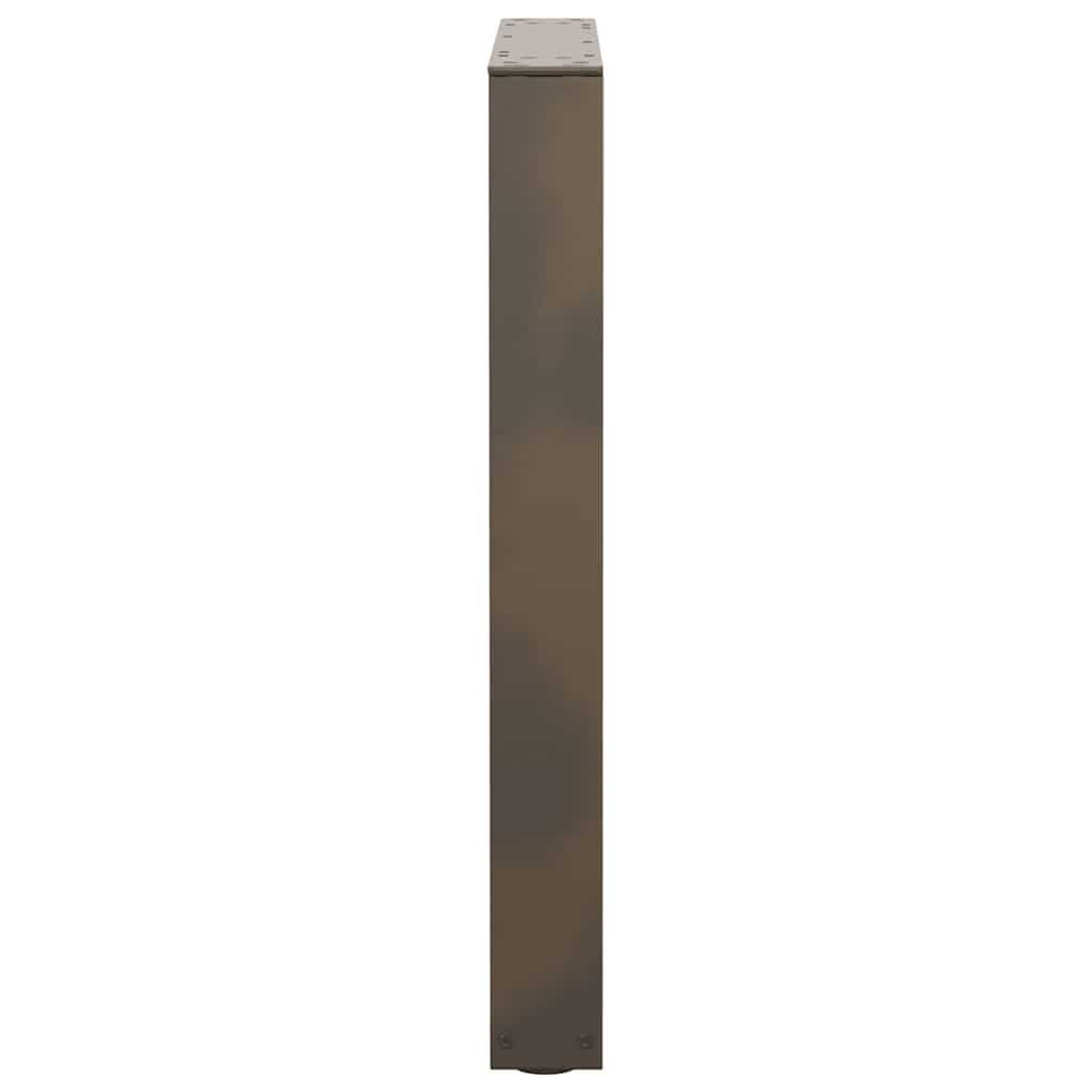 Pieds de table à manger en forme de V 3 pièces Acier naturel 70 x (72-73,3) cm - XIOS