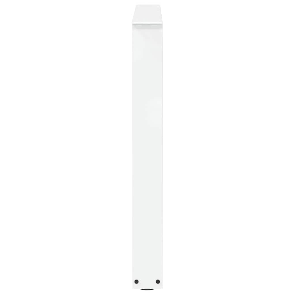 Pieds de table à manger en V 3 pièces Blanc 90 x (72-73,3) cm Acier - XIOS