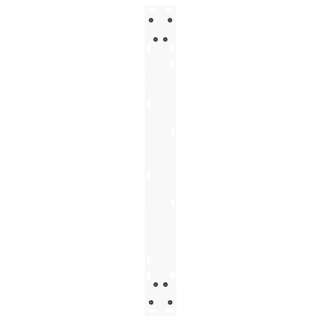 Pieds de table à manger en V 3 pièces Blanc 90 x (72-73,3) cm Acier - XIOS