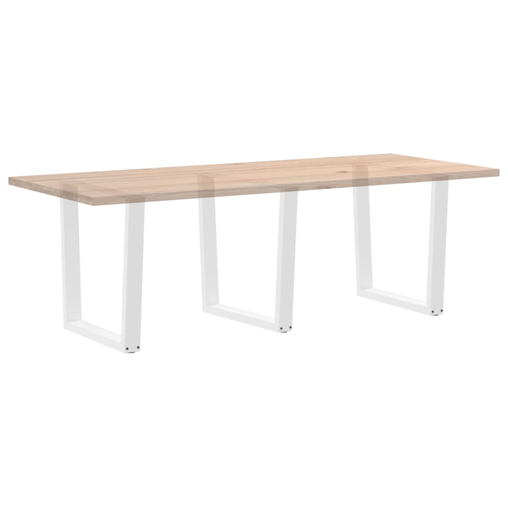 Pieds de table à manger en V 3 pièces Blanc 90 x (72-73,3) cm Acier - XIOS