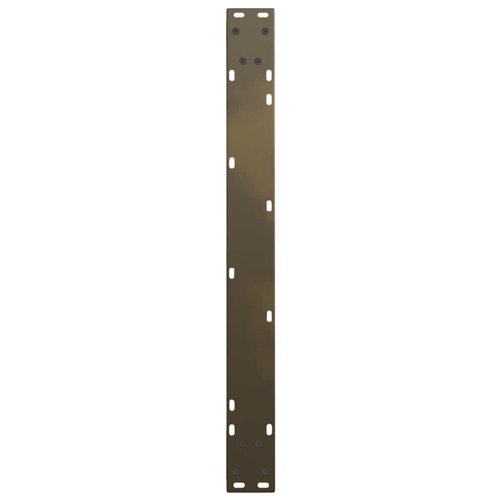 Pieds de table à manger en forme de V, 3 pièces, acier naturel, 90 x (72-73,3) cm - XIOS