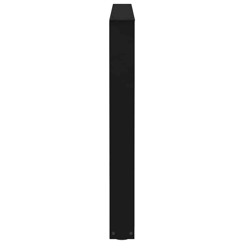 Pieds de table à manger en forme de V, 3 pièces, noir, 100 x (72-73,3) cm, acier - XIOS