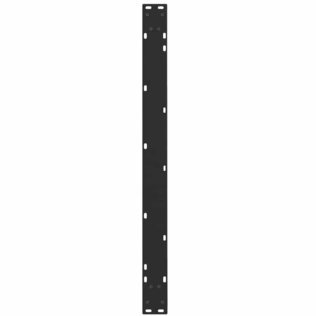 Pieds de table à manger en forme de V, 3 pièces, noir, 100 x (72-73,3) cm, acier - XIOS
