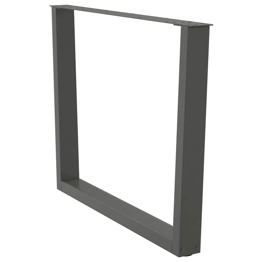 Pieds de table à manger en forme de V, 3 pièces, anthracite, 100 x (72-73,3) cm, acier - XIOS