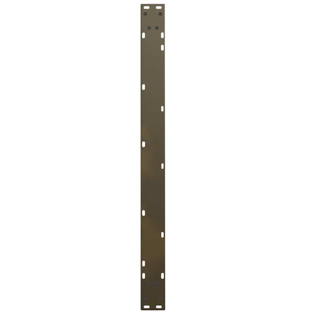 Pieds de table à manger en forme de V, 3 pièces, acier naturel, 100 x (72-73,3) cm - XIOS