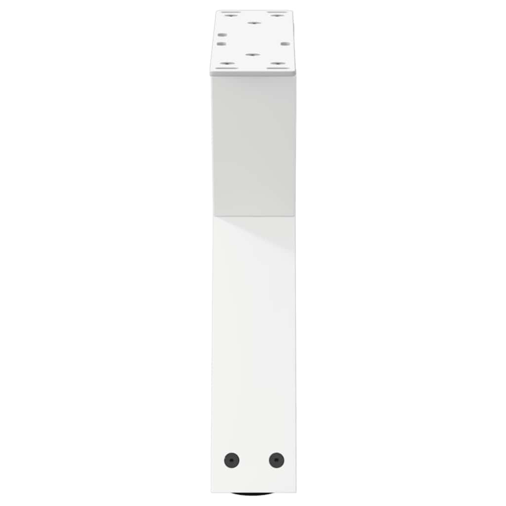 Pieds de table basse 2 pièces Blanc 30 x (30-31,3) cm Acier - XIOS