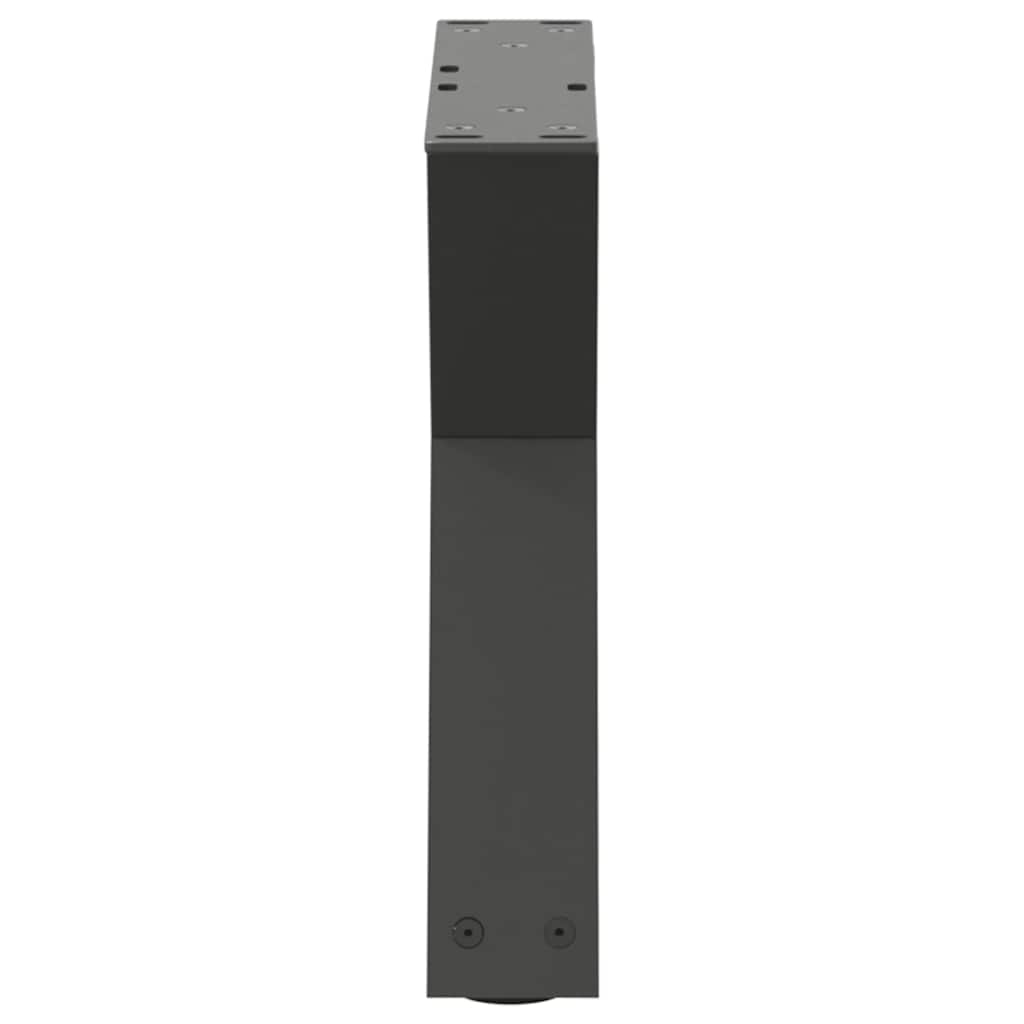 Pieds de table basse 2 pièces Anthracite 40 x (30-31,3) cm Acier - XIOS