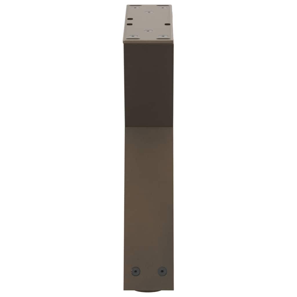 Pieds de table basse 2 pièces Acier naturel 40 x (30-31,3) cm Acier - XIOS
